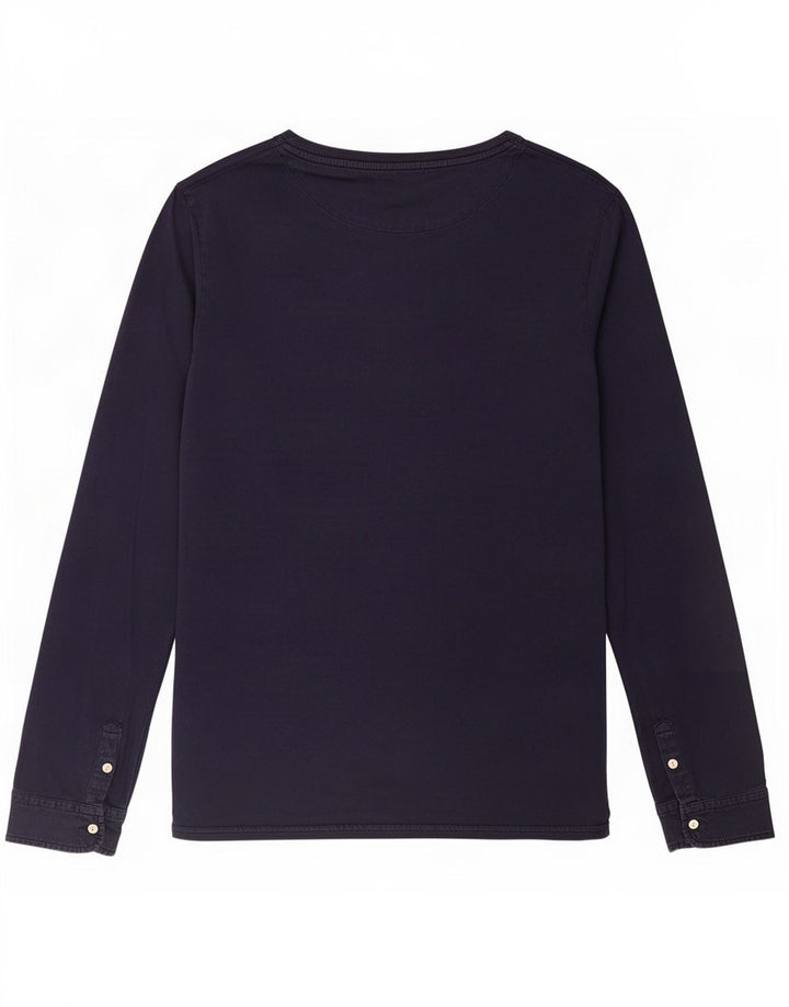 Scotch & Soda Hombre Top Manga Larga Grande Algodón Azul Marino