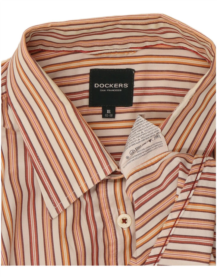Camisa Dockers Hombre Talla 46/48 XL Rayas Multicolor