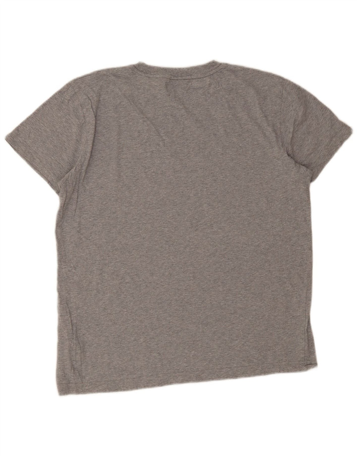 Gant Camiseta Gráfica Para Hombre Top Grande Gris Algodón
