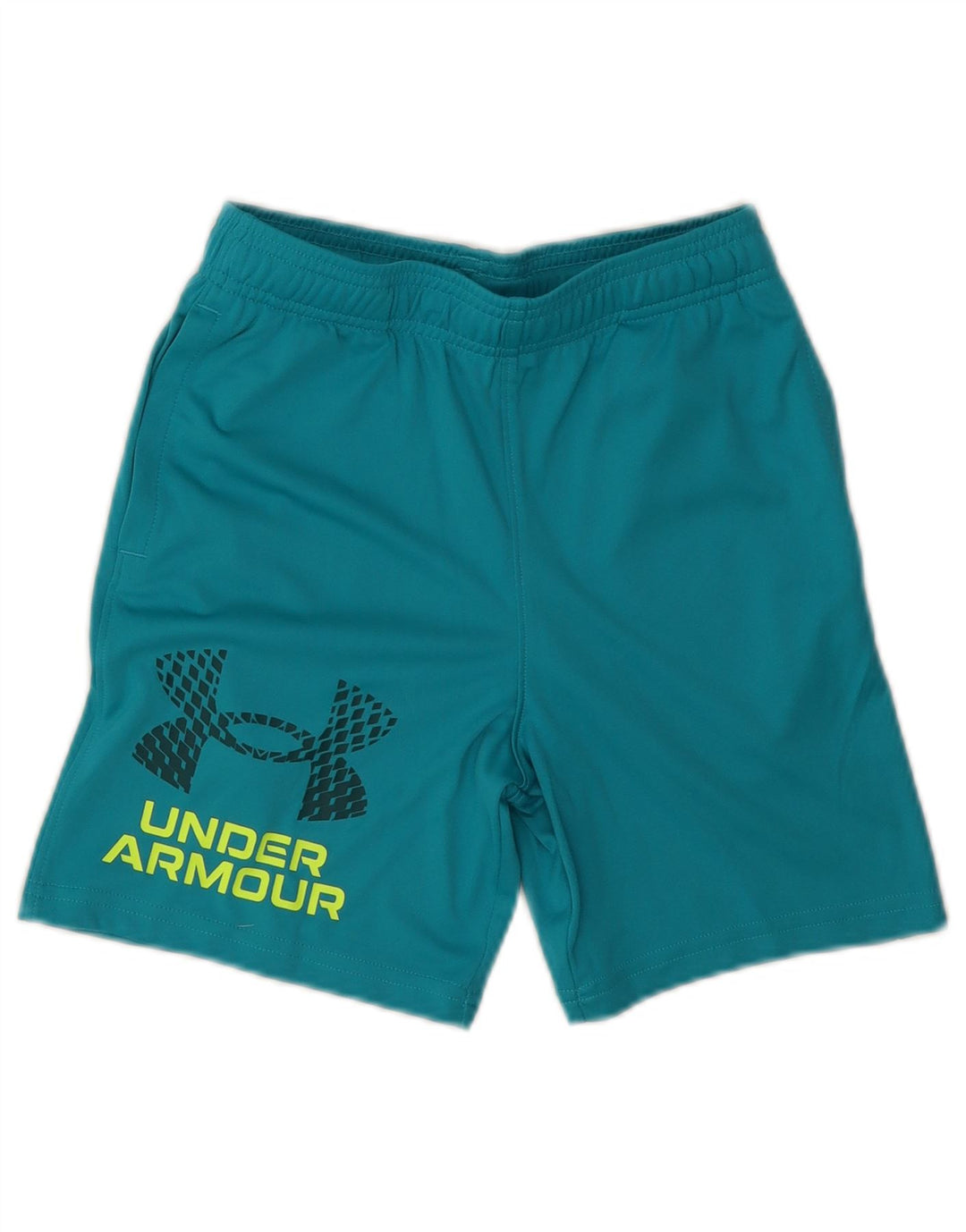 Under Armour Pantalones cortos deportivos con gráficos para niños 9-10 años Poliéster azul medio