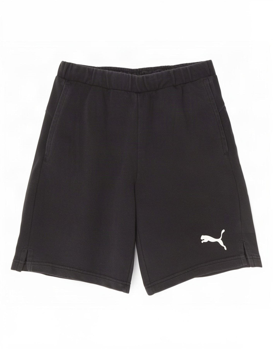 Puma Pantalones cortos deportivos para hombre pequeños de algodón negro