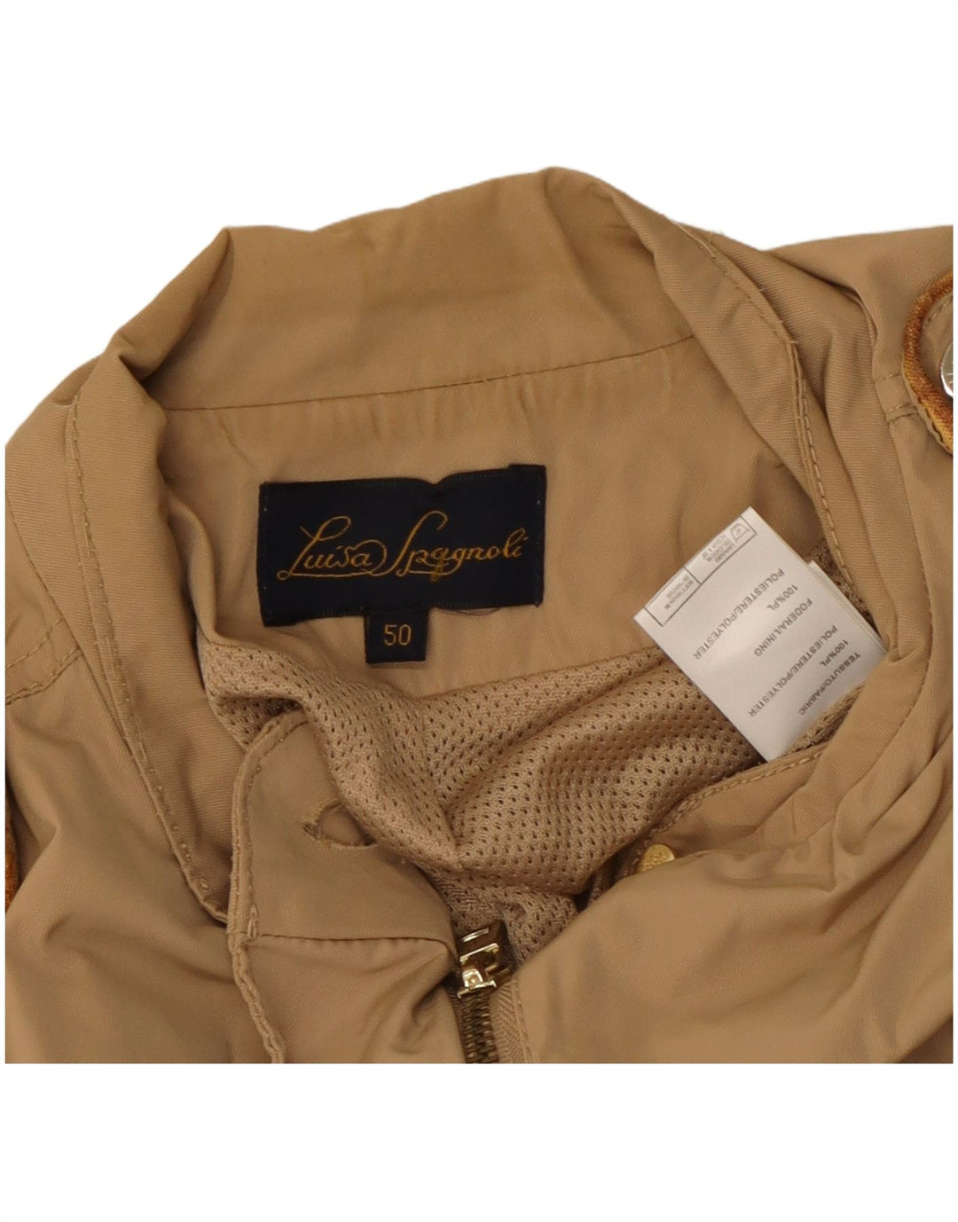 LUISA SPAGNOLI Chaqueta Militar Mujer IT 50 XL Poliéster Beige