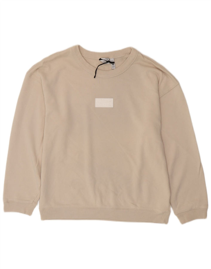 Adidas Hombre Sudadera Jumper Medium Beige Algodón