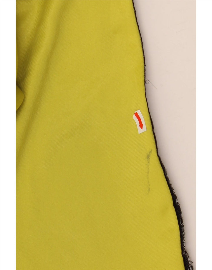 Asics Mens Graphic Chándal Top Chaqueta Pequeño Amarillo