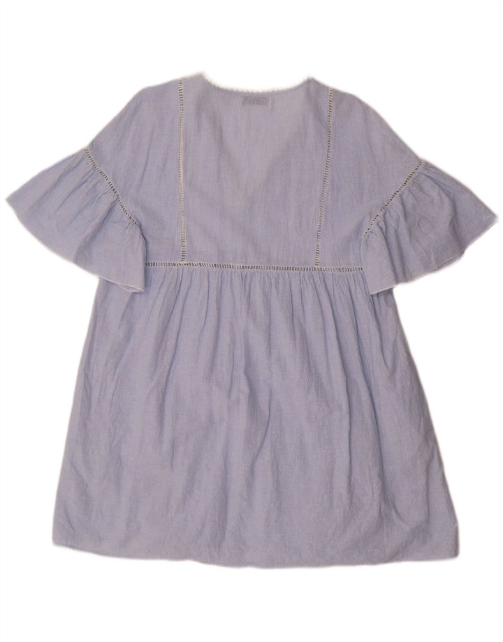 ZARA Vestido recto para mujer UK 44 Azul medio Rayas diplomáticas