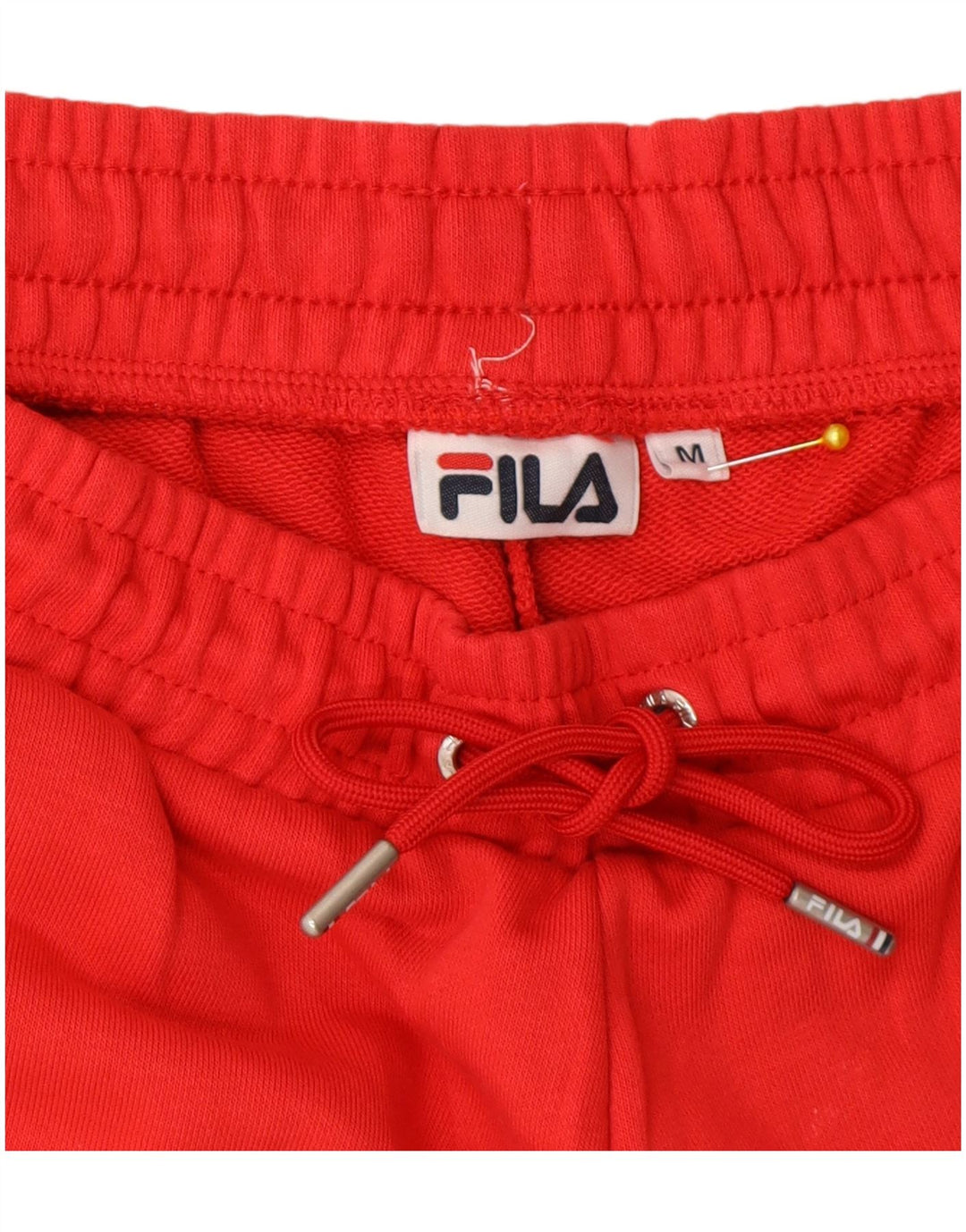 Fila Shorts deportivos gráficos para hombre de algodón rojo mediano