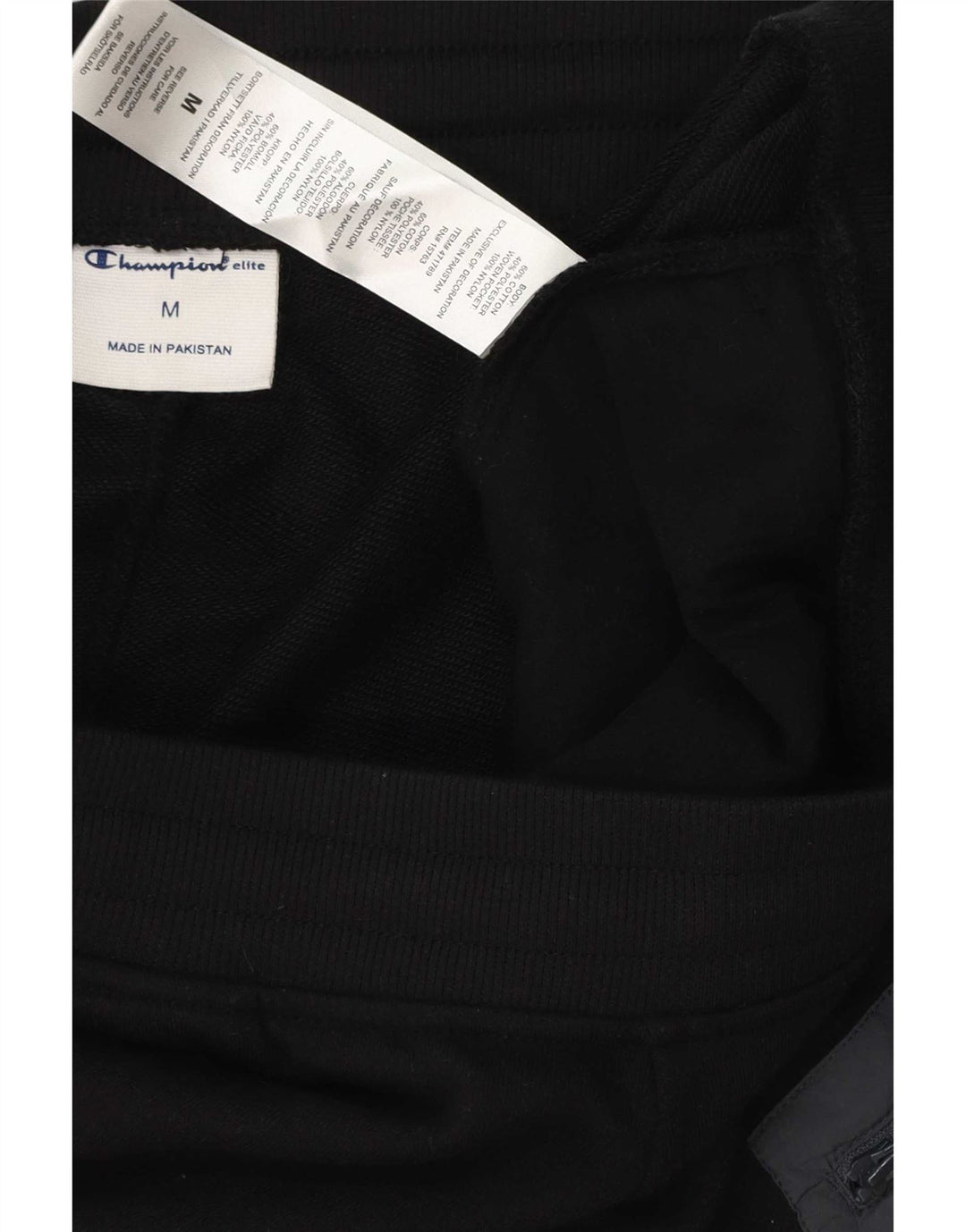 Champion Cargo Pantalones De Chándal Joggers Medianos De Algodón Negro Hombre