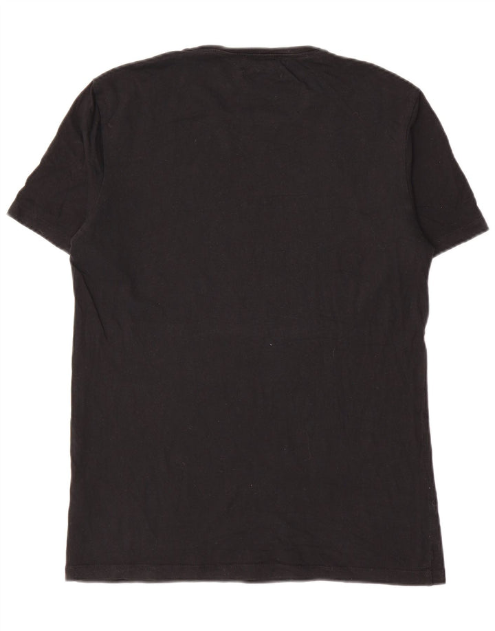 Cos Mens Regular Camiseta Top Pequeño Algodón Negro