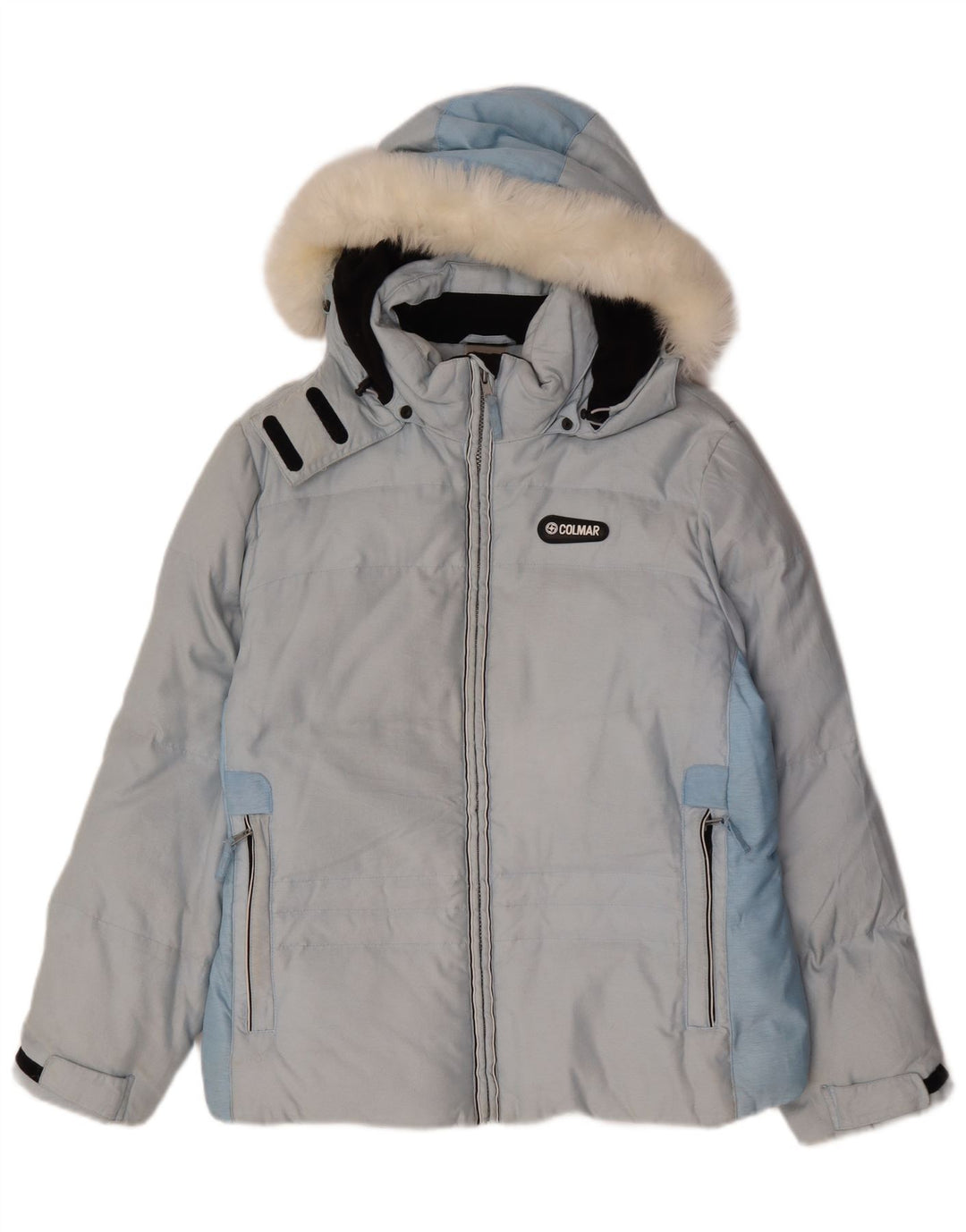 Colmar Chaqueta de esquí con capucha para mujer EU 42 Large Blue Colourblock