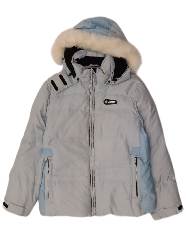 Colmar Chaqueta de esquí con capucha para mujer EU 42 Large Blue Colourblock