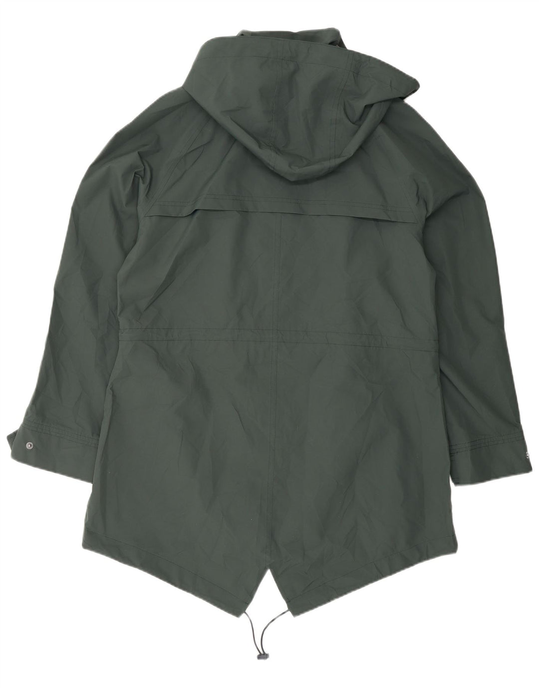 Marks & Spencer Chubasquero con capucha para mujer UK 44 Poliéster verde grande
