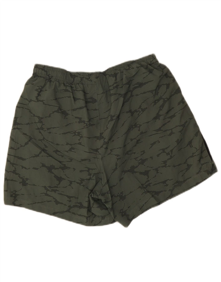 New Balance Pantalones cortos deportivos para hombre poliéster de camuflaje caqui medio