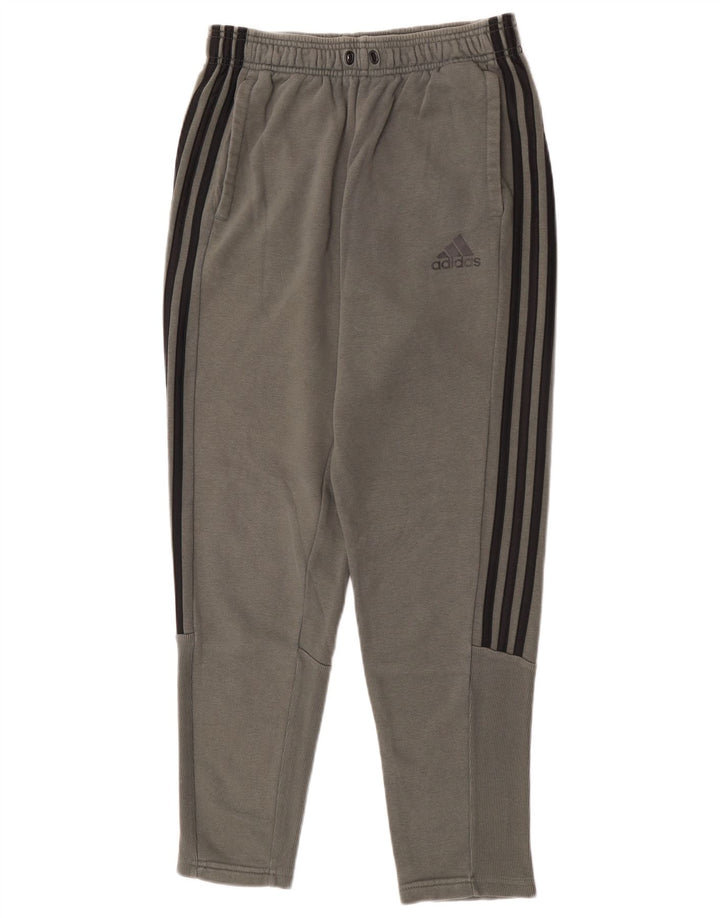 Pantalón De Chándal Adidas Hombre Gris Medio Algodón