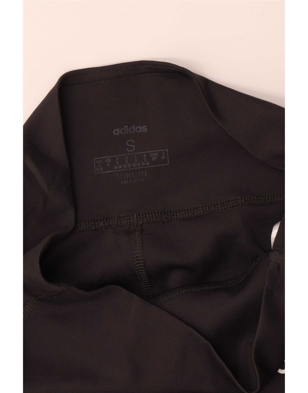 Adidas Leggings Climalite para mujer Reino Unido 8/10 Pequeño Negro Poliéster