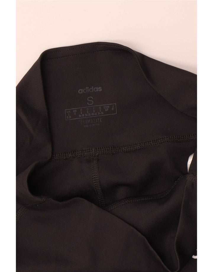 Adidas Leggings Climalite para mujer Reino Unido 8/10 Pequeño Negro Poliéster
