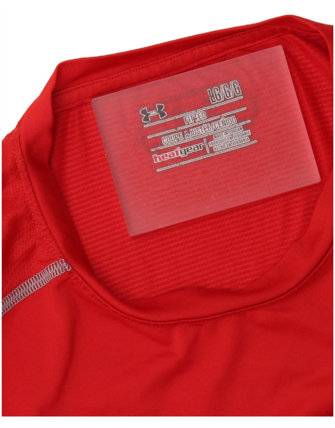 Under Armour Camiseta Heat Gear para hombre, talla grande, color rojo