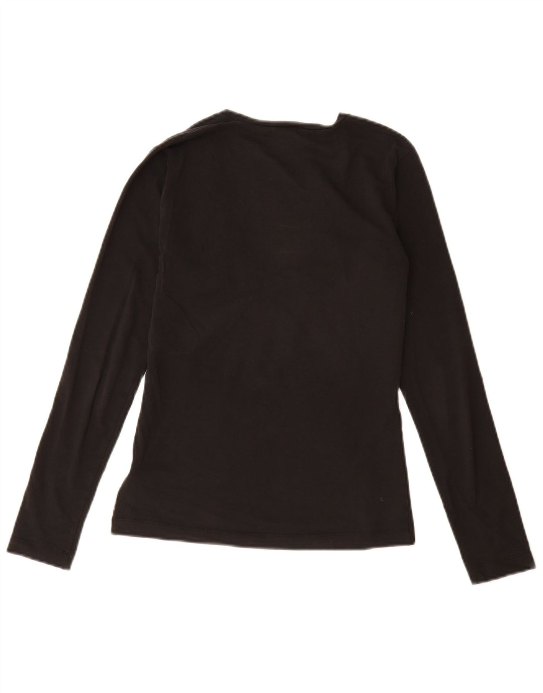 Armani Jeans Mujer Top Manga Larga EU 38 Medio Negro Algodón
