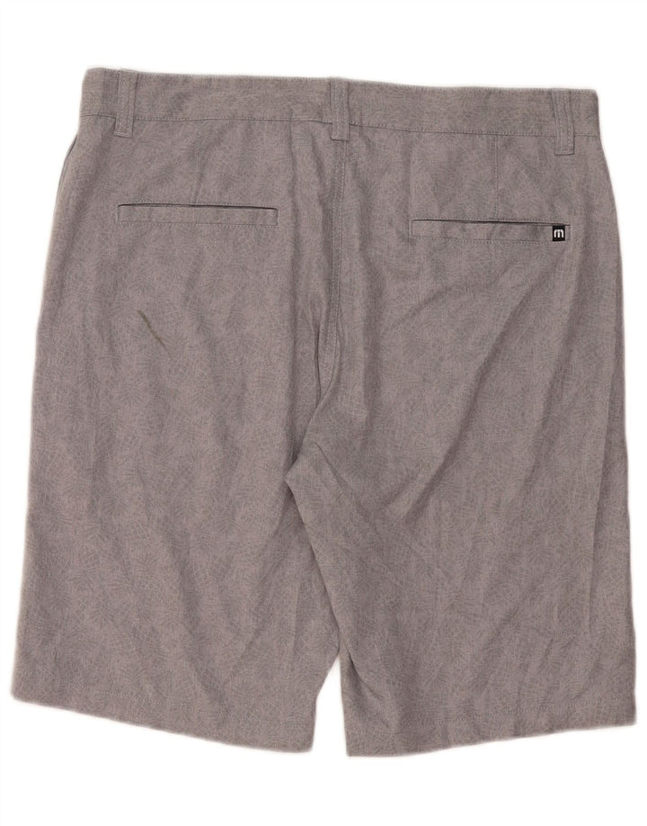 Travis Mathew Pantalones cortos chinos para hombre W34 grande gris floral