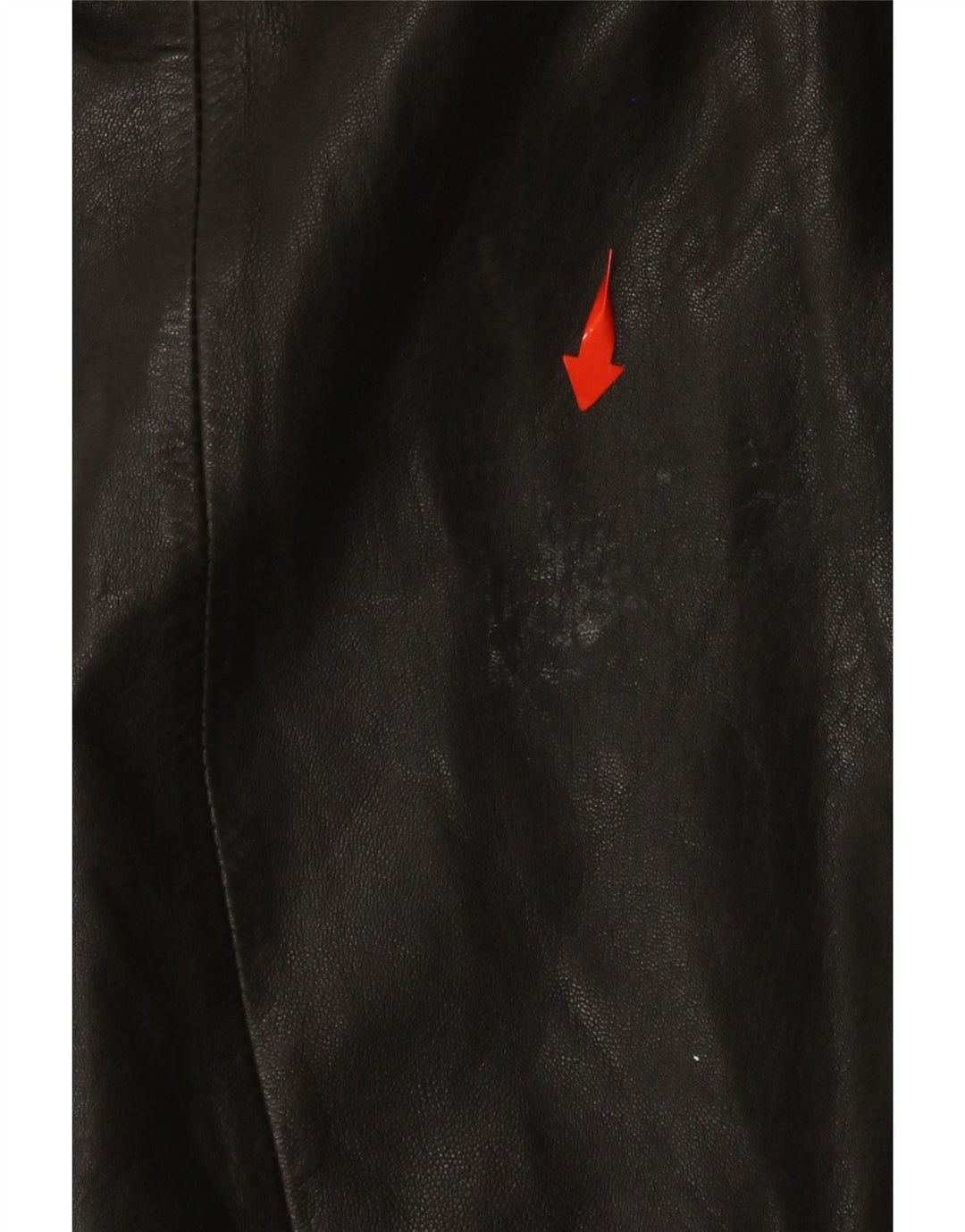 Abrigo de cuero VINTAGE para mujer IT 48 XL Negro