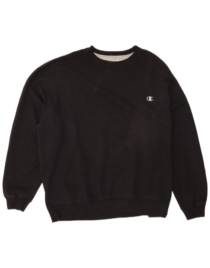 Champion Sudadera para hombre Jumper 3XL Algodón negro