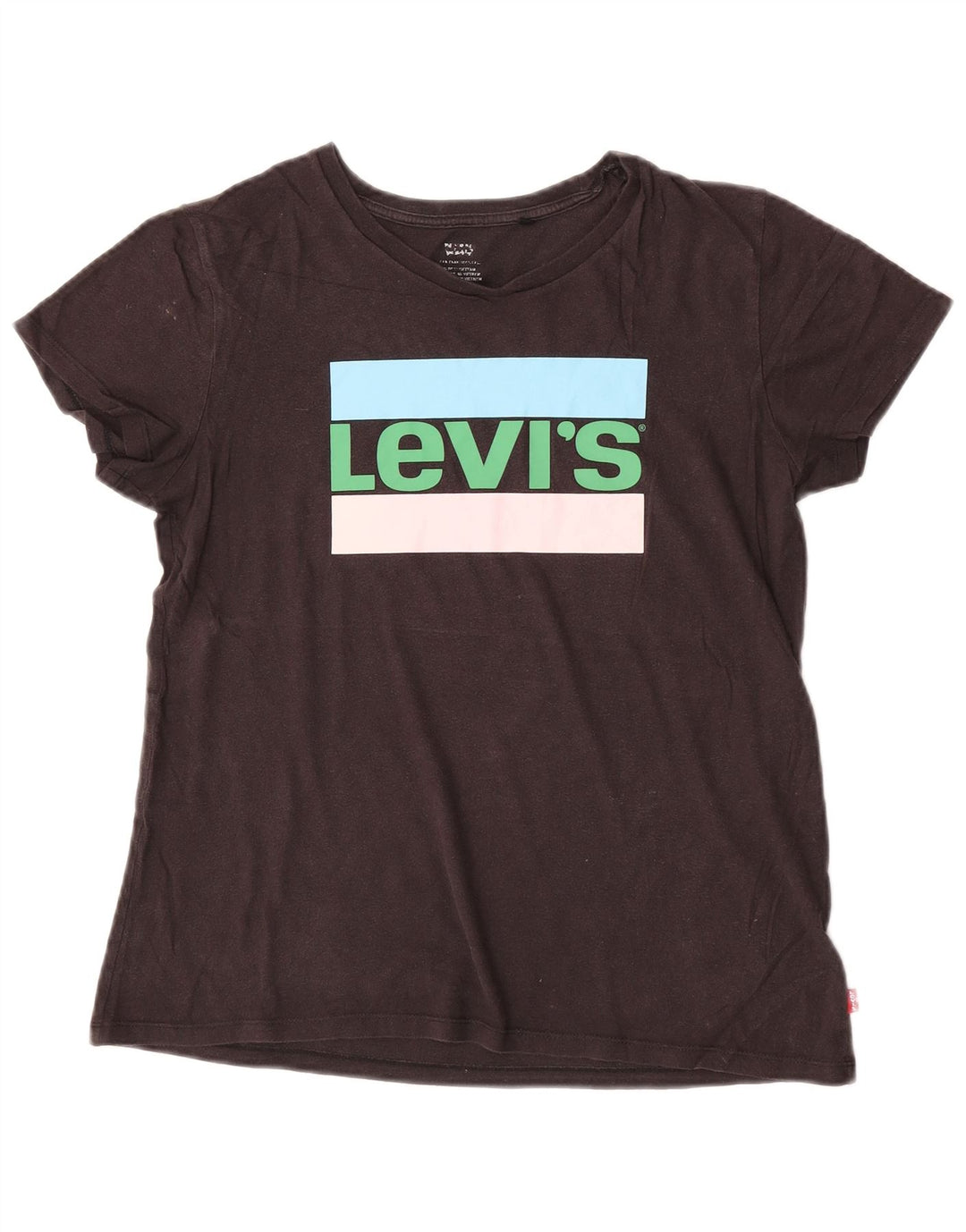 Levi's - Camiseta gráfica para mujer, talla 40, talla M, color negro