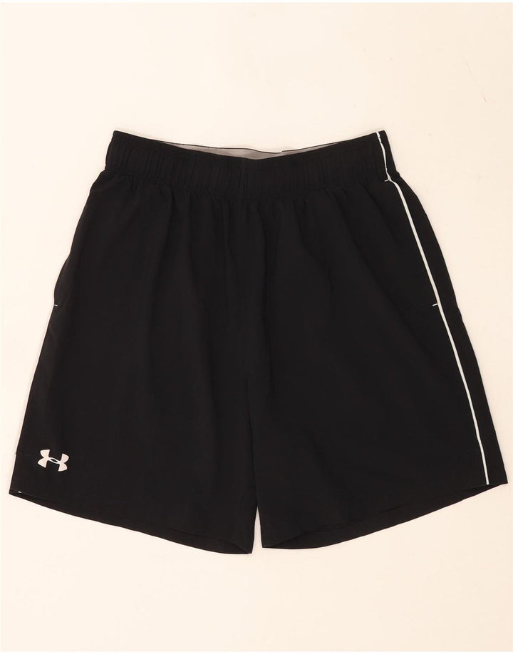 Under Armour Hombre Pantalones cortos deportivos con estampado grande Poliéster color block negro