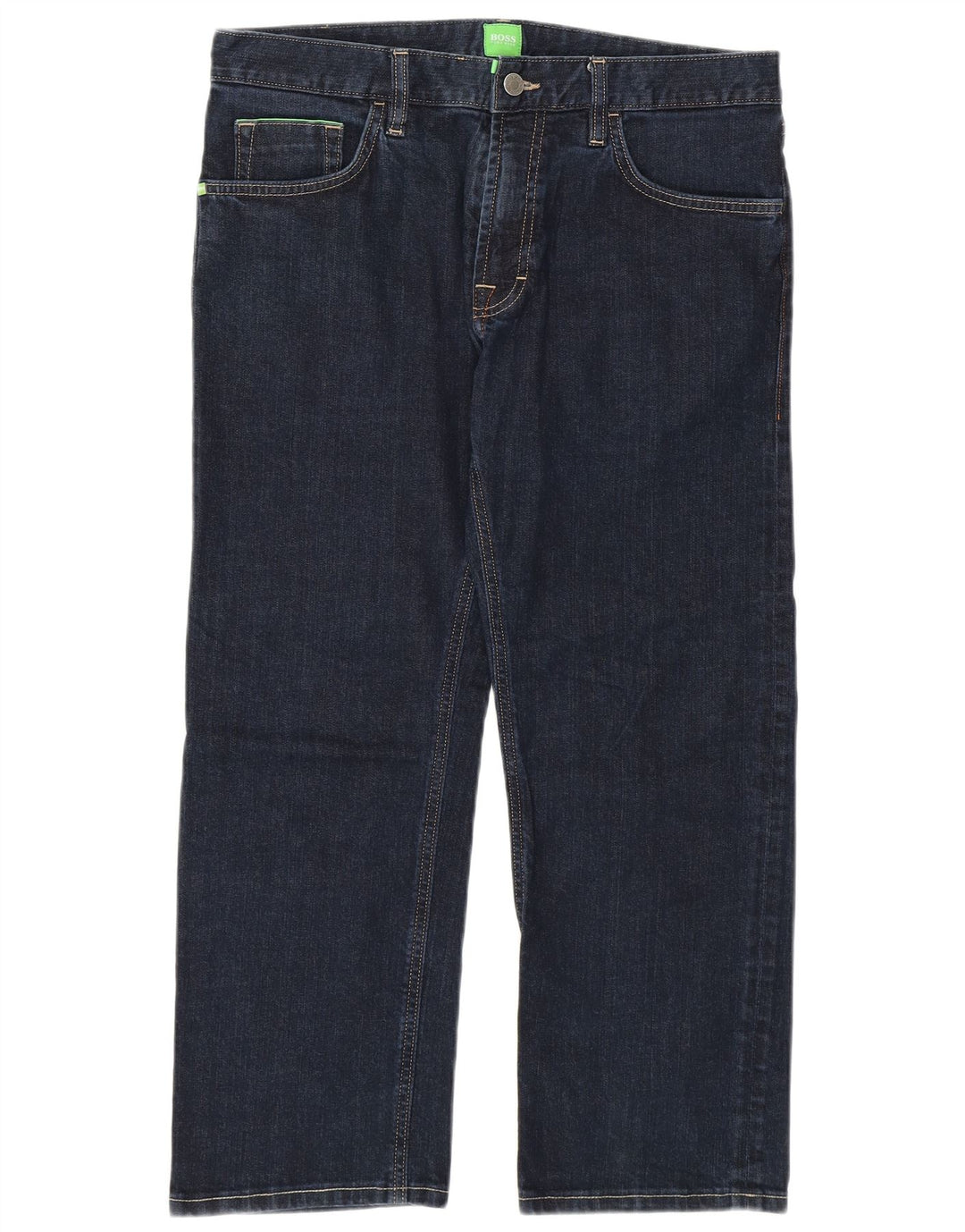 Vaqueros cropped para hombre HUGO BOSS W33 L25 Algodón azul marino