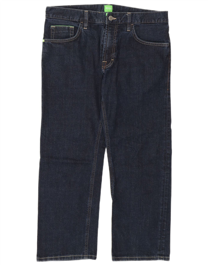 Vaqueros cropped para hombre HUGO BOSS W33 L25 Algodón azul marino