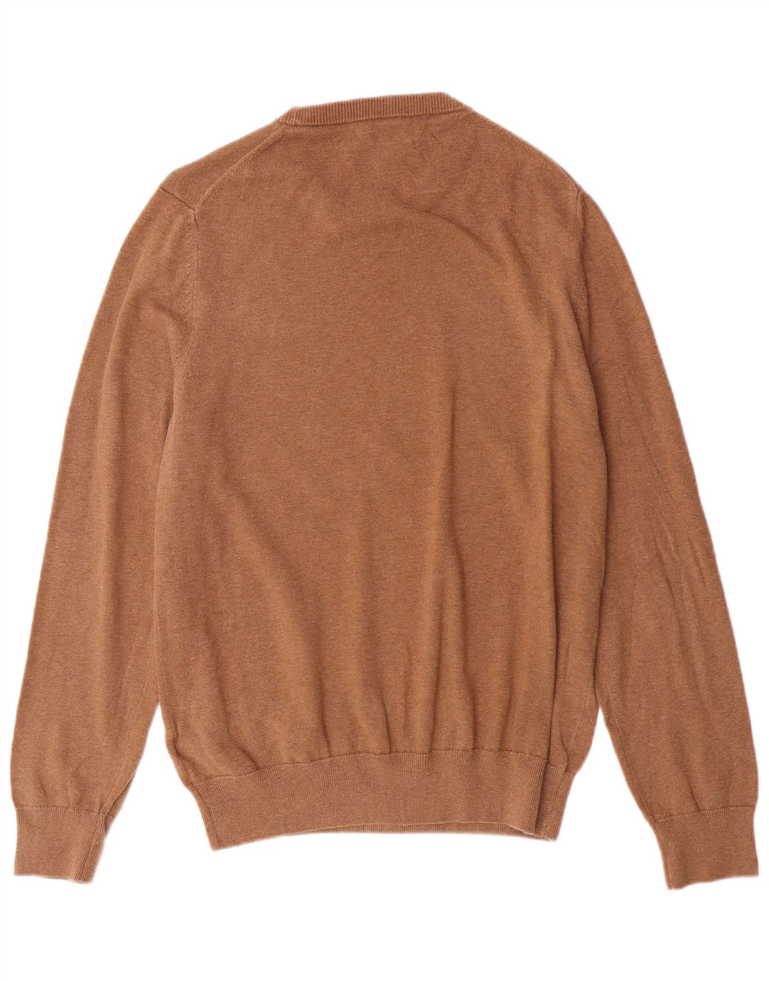 Marks & Spencer Jersey de cuello redondo para hombre de algodón marrón medio