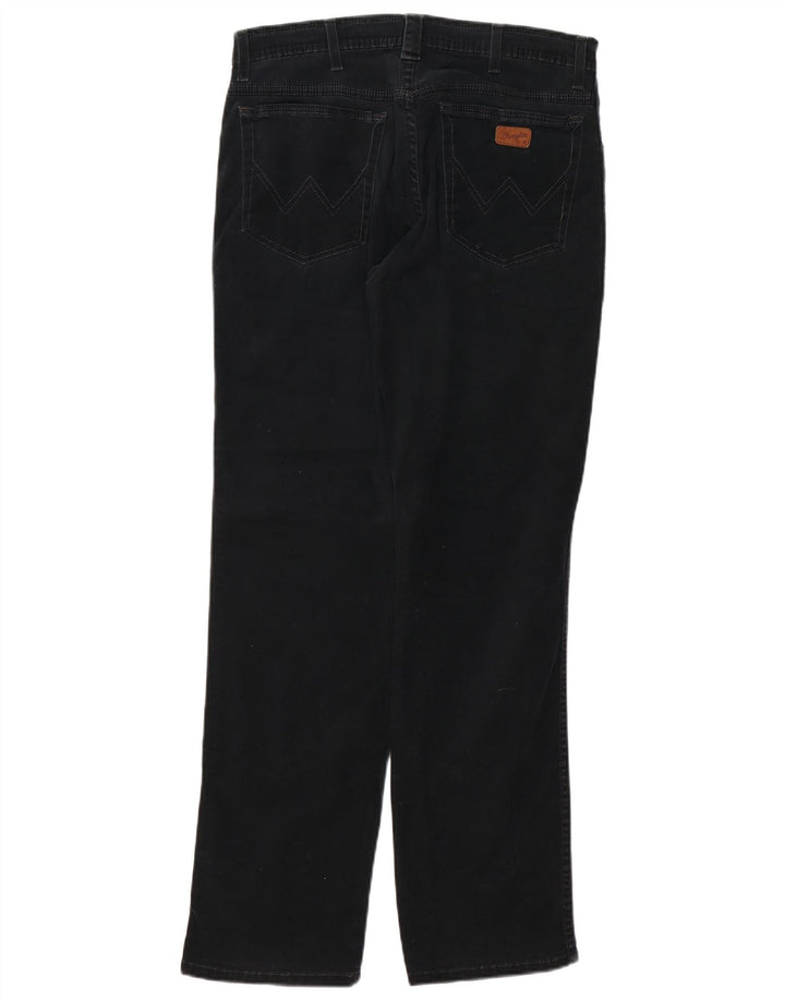 WRANGLER Pantalones casuales rectos elásticos Texas para mujer W32 L32 Negro