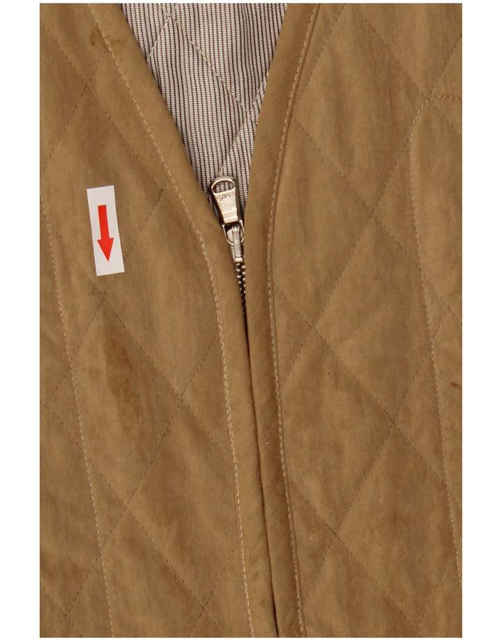 Allegri Chaleco acolchado para mujer UK 44 Medio Beige