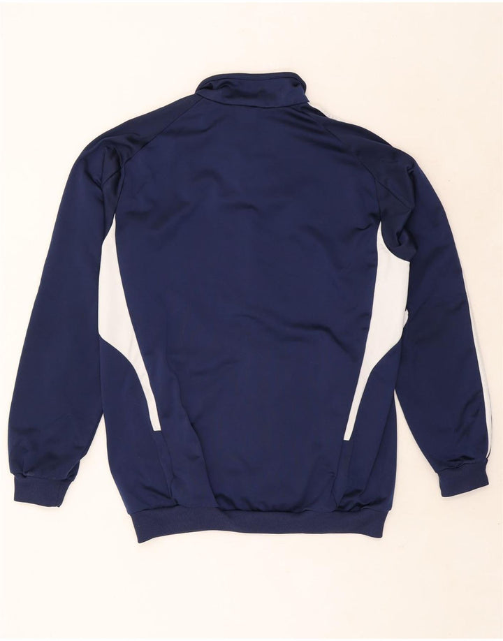 Adidas Hombre Chándal Top Chaqueta UK 38/40 Medio Azul Marino Poliéster