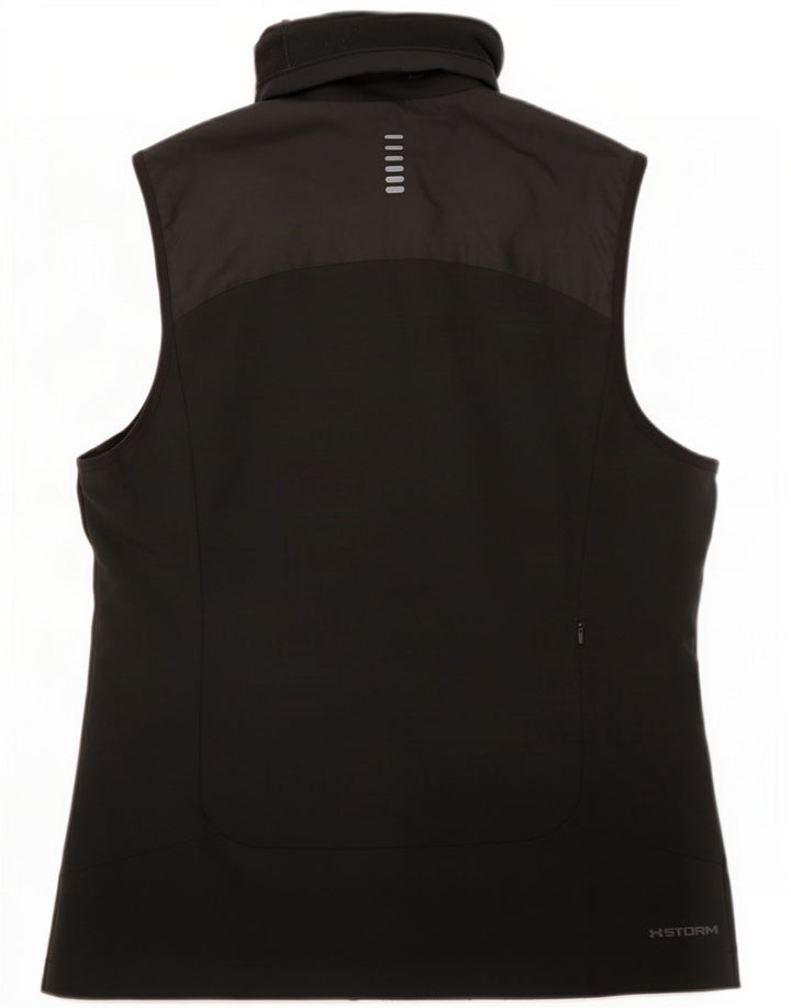 Under Armour Camiseta sin mangas Cold Gear para mujer UK 14 Mediano Negro Poliéster