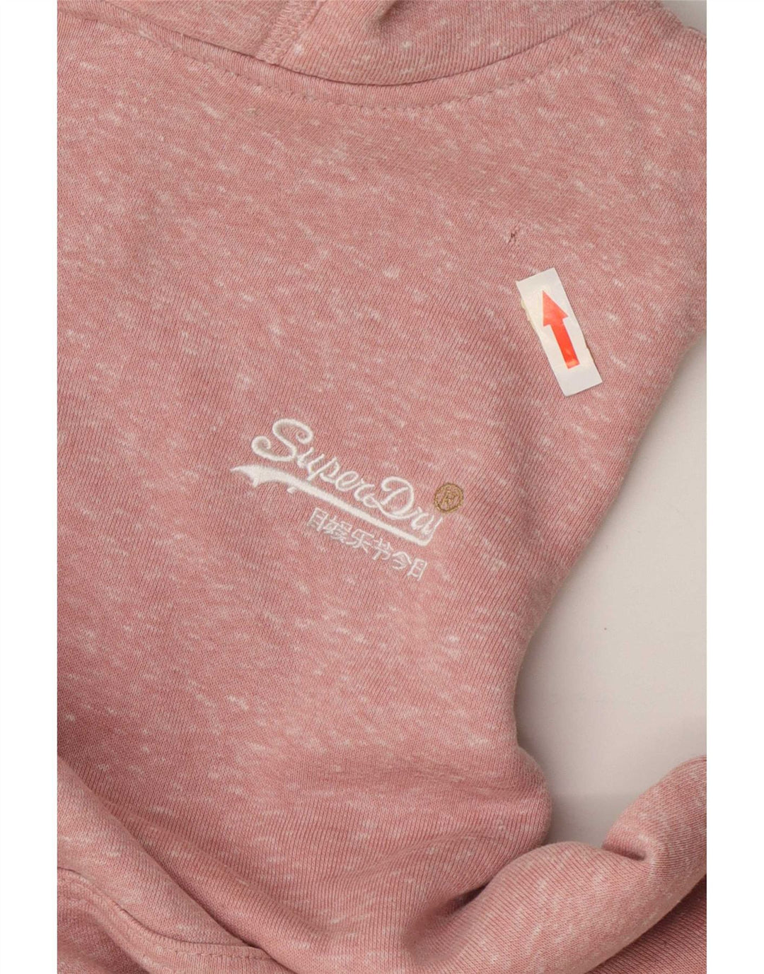 Superdry Jersey con capucha para mujer Reino Unido 40 Poliéster moteado rosa medio