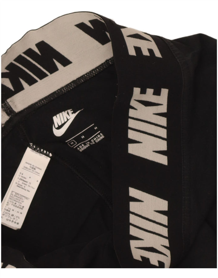 Nike - Leggings gráficos para mujer (talla 40), algodón negro mediano