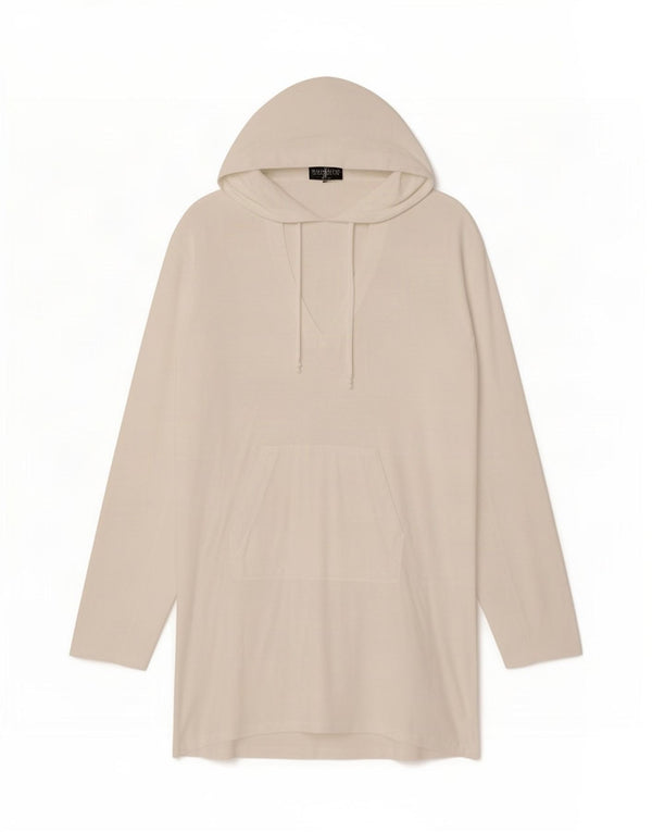 Tommy Hilfiger Vestido con capucha para mujer UK 44 Algodón blanco mediano