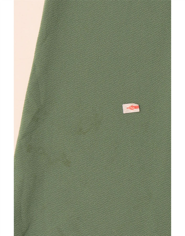 Zara Vestido recto extragrande con manga 3/4 para mujer, talla S, verde
