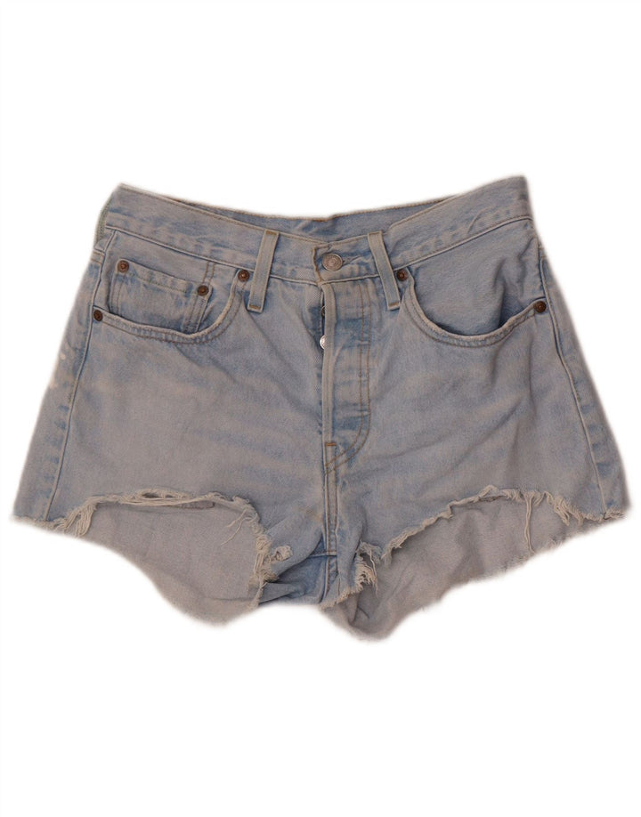Levi's Mujer 501 Shorts De Mezclilla W27 Small Azul Algodón