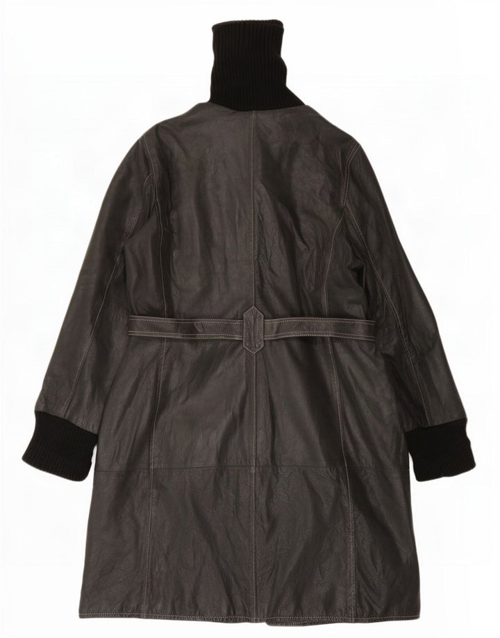 Abrigo de cuero para mujer Conbipel IT 46 Large Black Colourblock