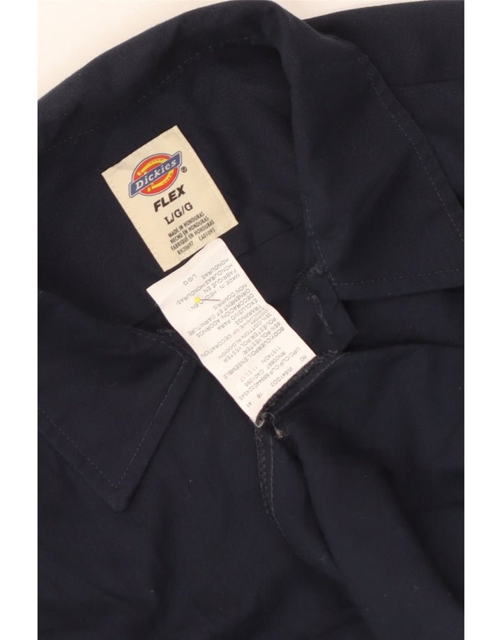 Dickies Flex Shirt para hombre, talla grande, poliéster azul marino