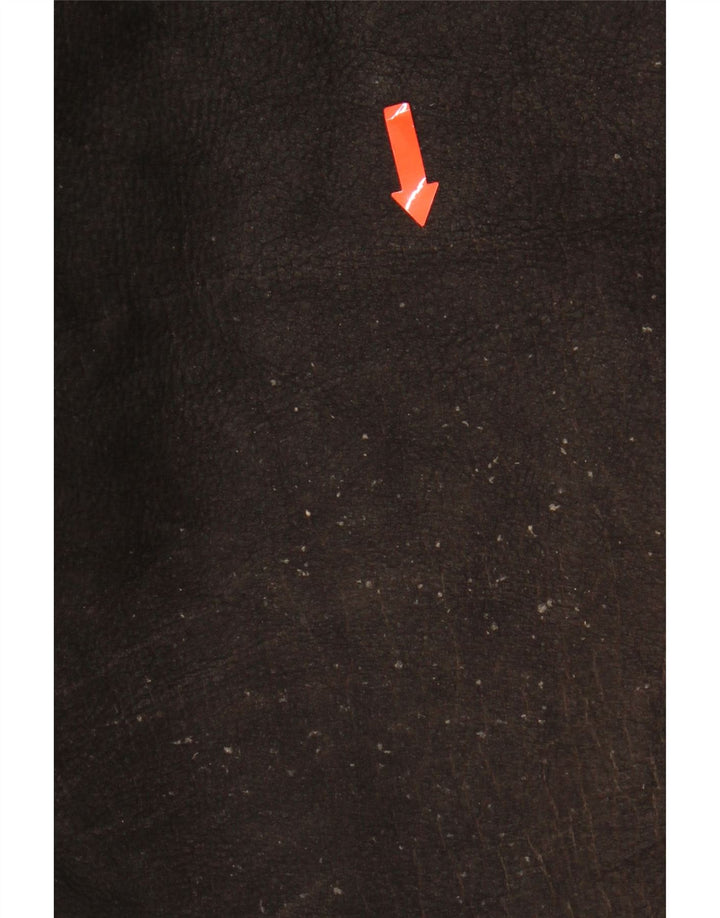 LOUIS Womens Straight Leather Trousers W30 L31 Brown Leather Vintage Louis and Second-Hand Louis from Messina Hembry 