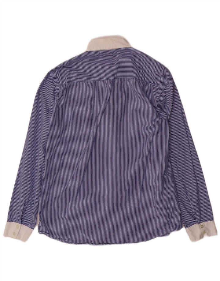 Camisa de mujer STEFANEL IT 42 Azul medio Raya diplomática