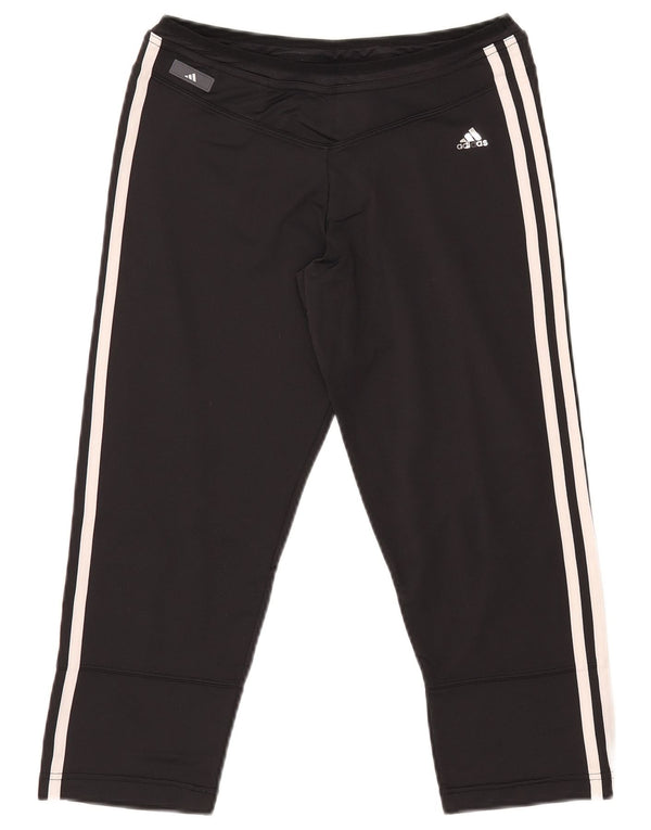 ADIDAS Mujer Clima 365 Capri Pantalones de Chándal UK 46 Grande Nylon Negro