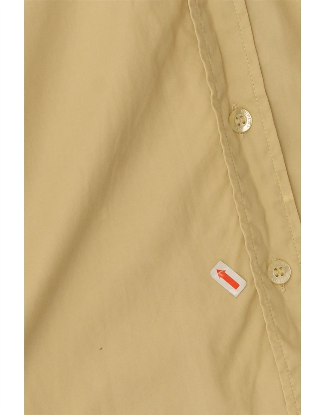 REPLAY Mens Shirt Medium Yellow Vintage Replay and Second-Hand Replay from Messina Hembry 