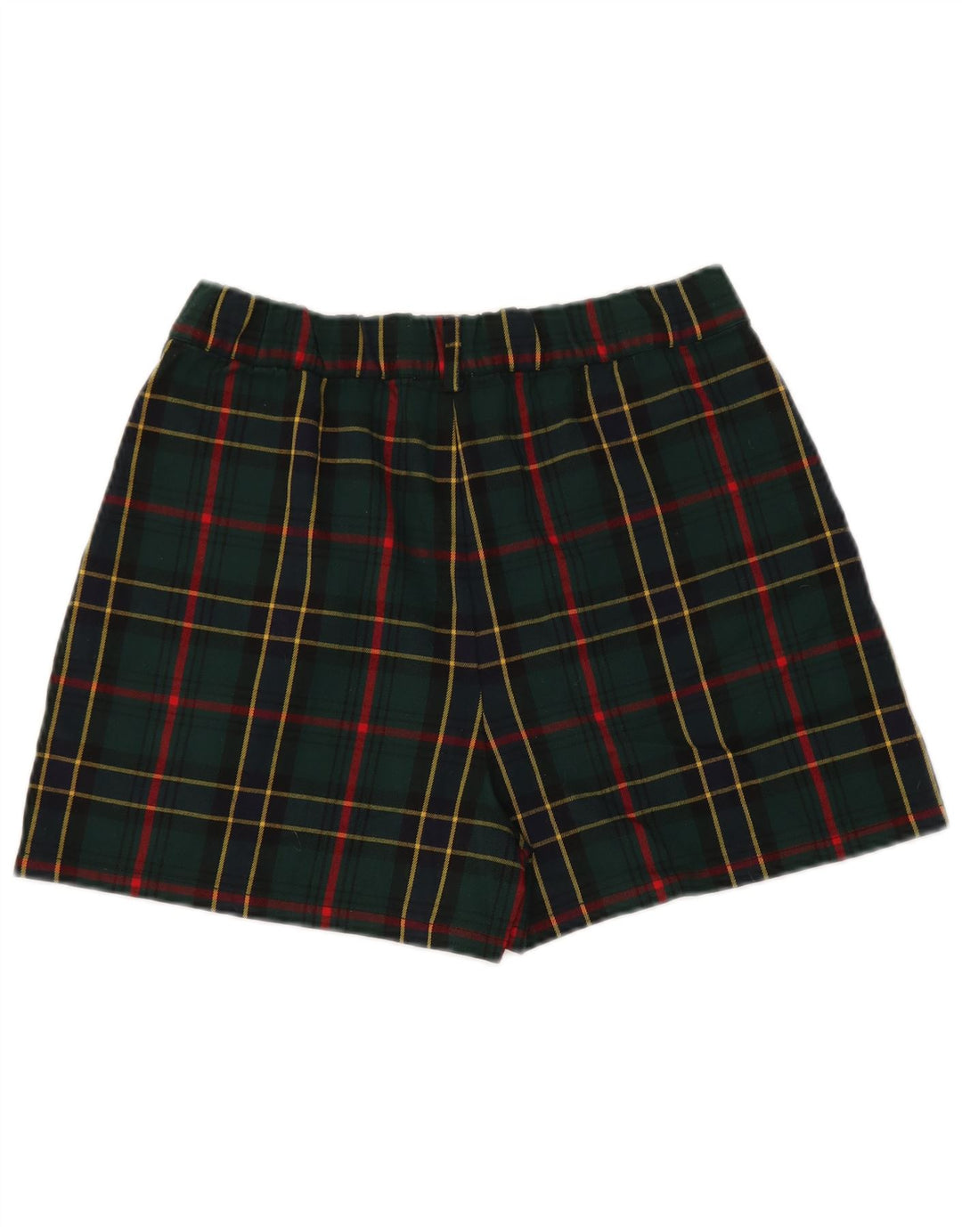 Pantalones cortos chinos para mujer Nice & Chic Large W32 Poliéster a cuadros verdes