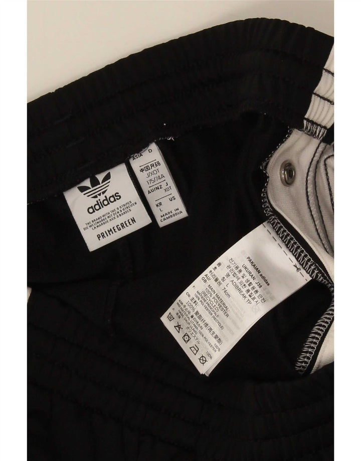 Adidas - Pantalón de chándal para hombre, talla grande, color negro, poliéster