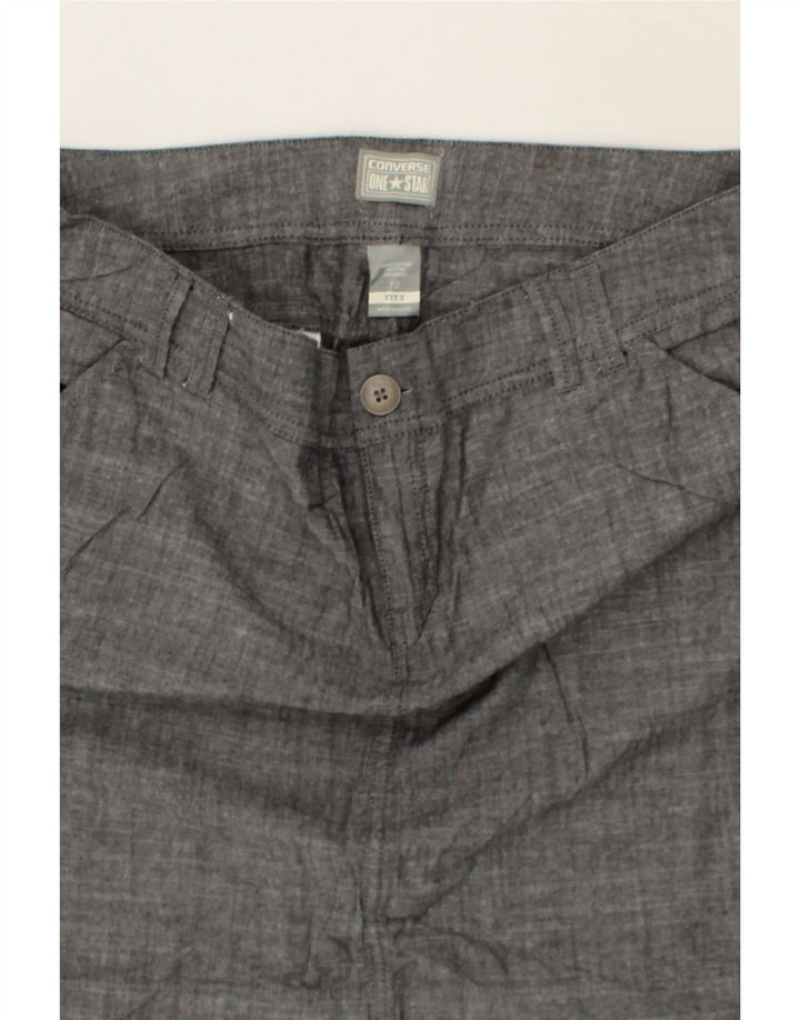 CONVERSE Womens Mini Skirt US 12 Large W36 Grey Cotton Vintage Converse and Second-Hand Converse from Messina Hembry 