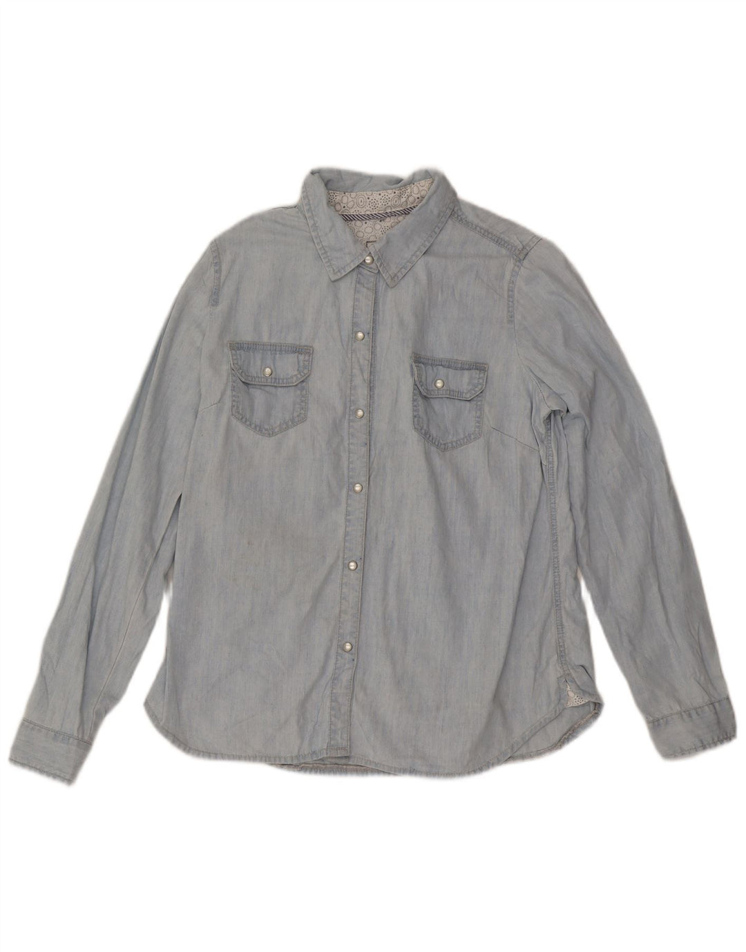 Camisa vaquera para mujer Fat Face UK 46 Algodón azul grande