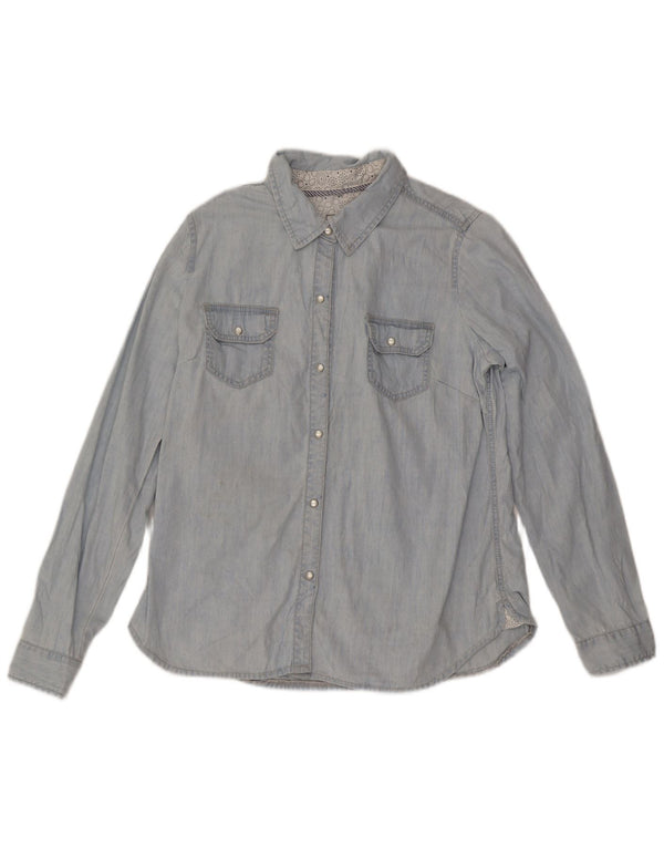 Camisa vaquera para mujer Fat Face UK 46 Algodón azul grande