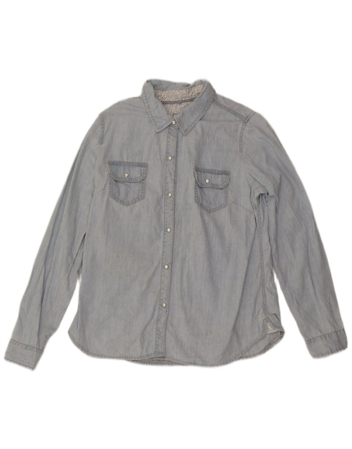 Camisa vaquera para mujer Fat Face UK 46 Algodón azul grande